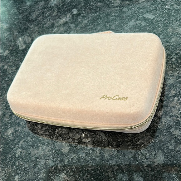 ProCase Blush Jewelry Organizer Zippered Binder Hard Outer Case NWOT - Picture 1 of 16